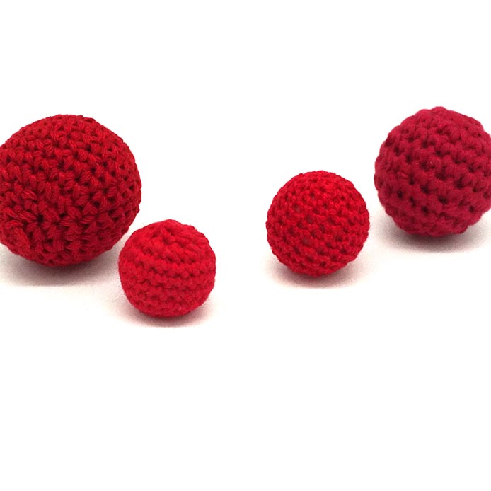 Crochet Ball - Häkelkugel für Becherspiel in 4 Größen | Zauberzubehör