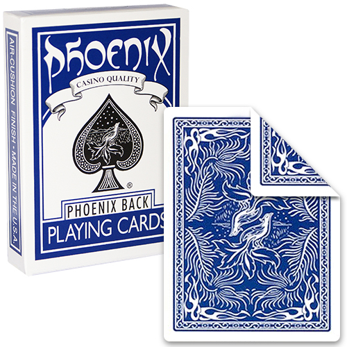 Phoenix Doppelrücken Deck - blau auf beiden Seiten