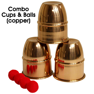 53152-full Becherspiel aus Kupfer Cups and Balls