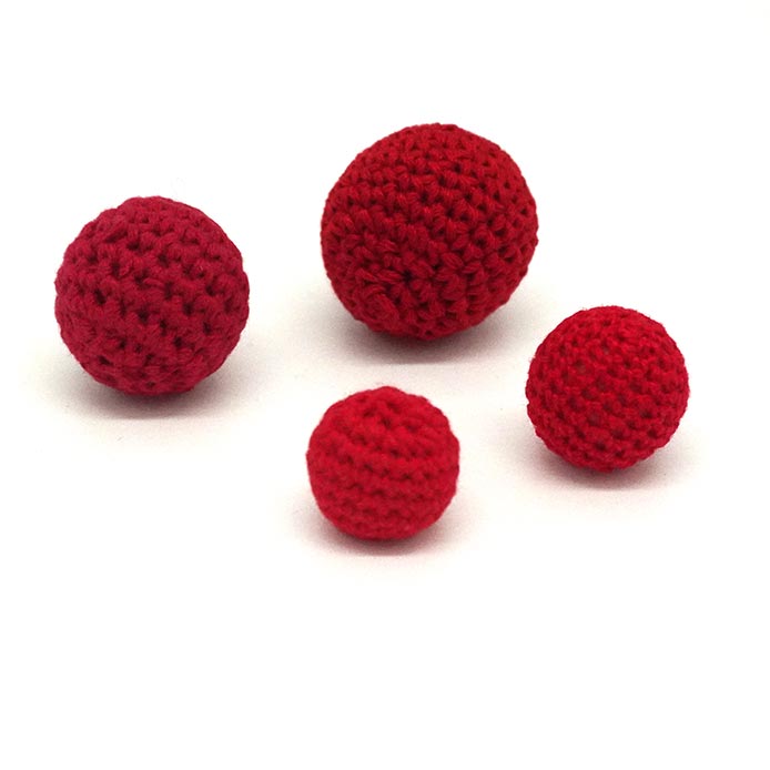 Crochet Ball - Häkelkugel für Becherspiel in 4 Größen | Zauberzubehör