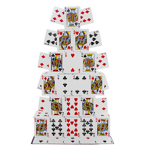 Kartenschloss -Card castle - Bicycle bei Zaubershop-Frenchdrop